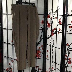 Lane Bryant Tan Slacks Elastic Waist & Drawstring